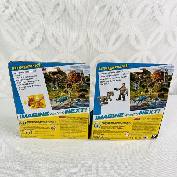 Fisher-Price Imaginext Jurassic World Dracorex Dinosaur & Owen and Blue Lot - Picture 3 of 7